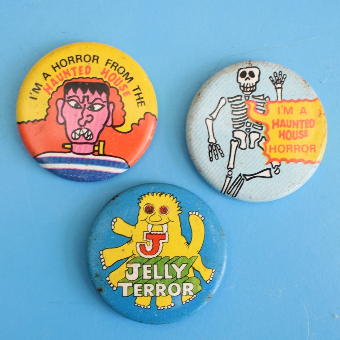 Vintage 1970s Metal Badges - Walls Ice Cream .