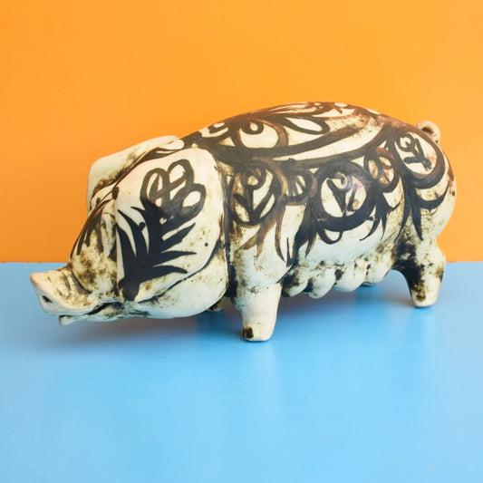 Vintage Studio Pottery Pig - Chelsea Pottery - Joyce Morgan