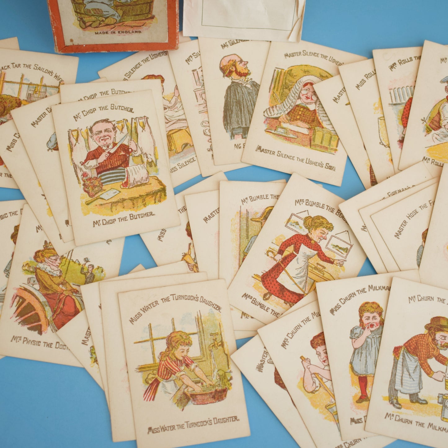 Vintage 1920s Happy Families Card Game - Ideal For Framing