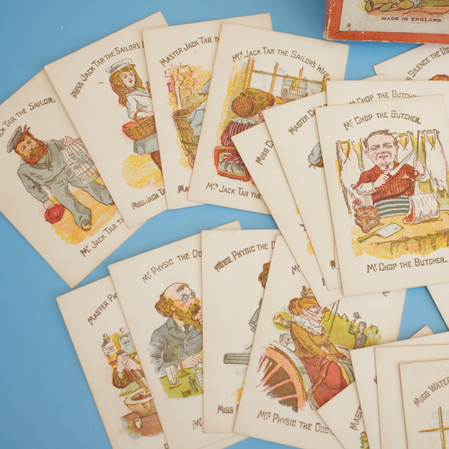 Vintage 1920s Happy Families Card Game - Ideal For Framing