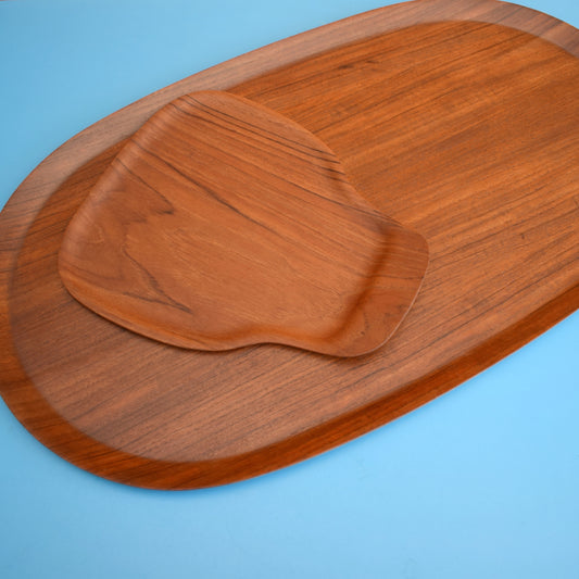 Vintage 1950s Teak Plywood Trays - Swedish - ARY Nybro