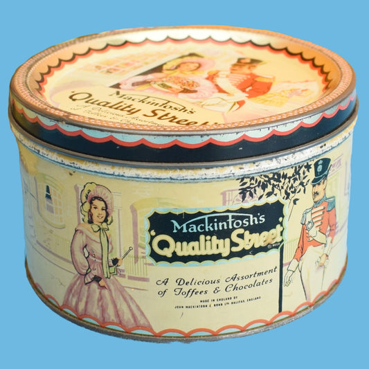 Vintage 1960s Quality Street Chocolate Sweet Tins .