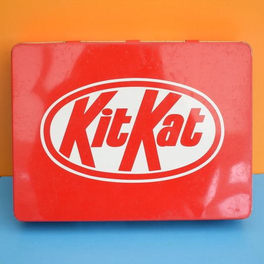 Vintage 1980s Kit Kat Metal Tin - Advertising