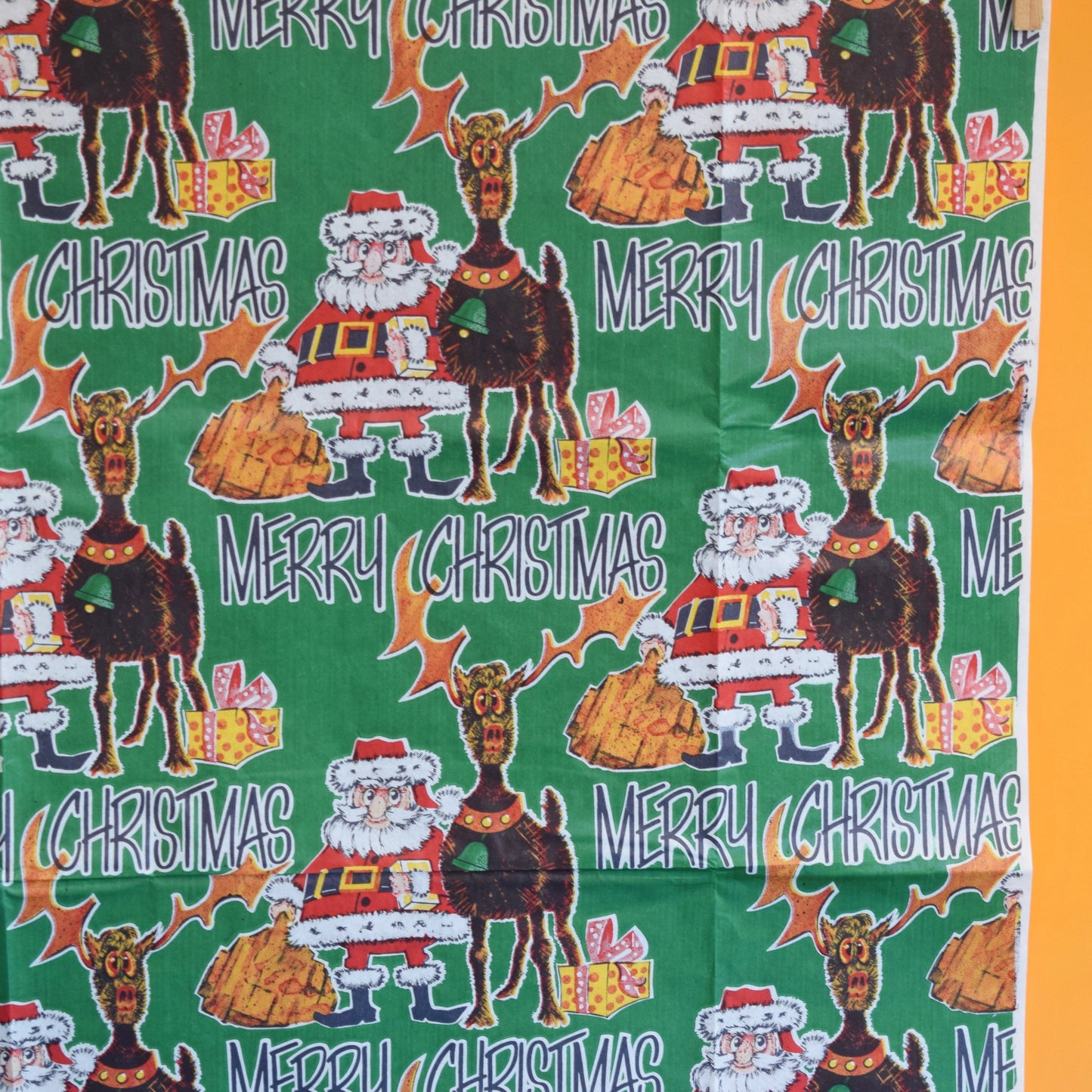 Vintage 1970s Christmas Wrapping Paper - Mixed single Sheets