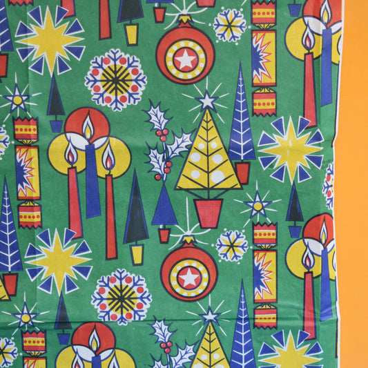 Vintage 1970s Christmas Wrapping Paper - Mixed single Sheets