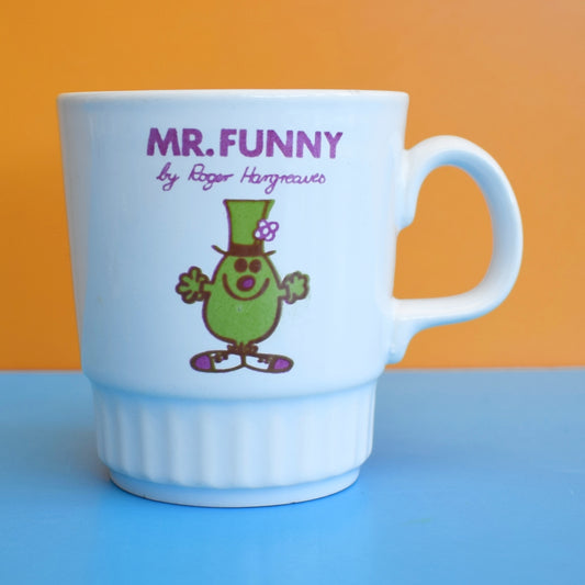 Vintage 1970s Mr Men Mug - Mr Funny