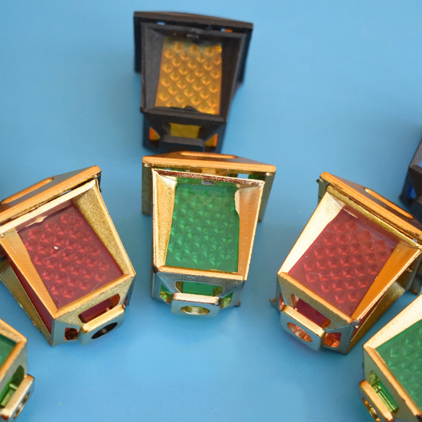 Vintage 1970s Christmas Light Covers - Little Lanterns x18