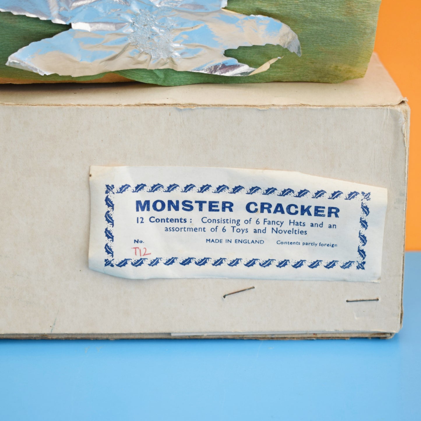 Vintage 1960s Monster Christmas Cracker - Boxed