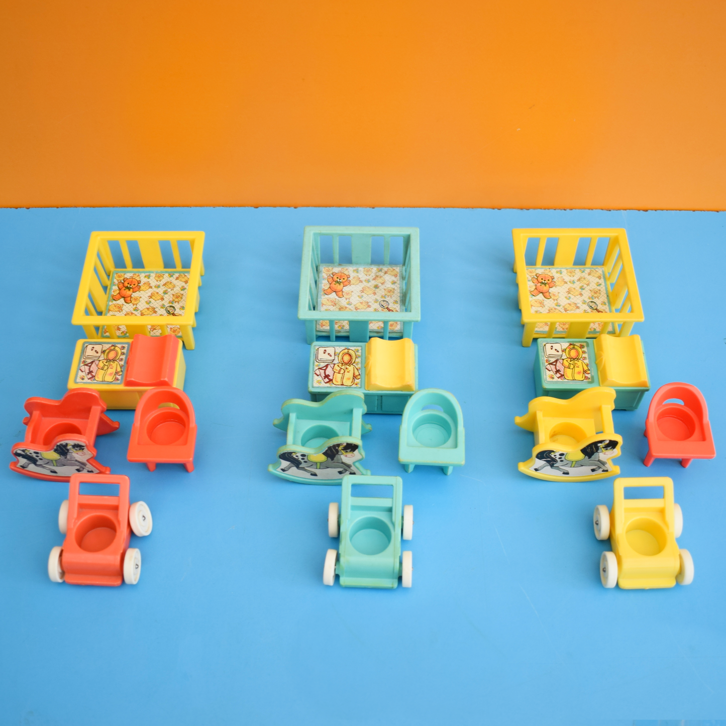 Vintage 1970s Fisher Price Nursery Sets