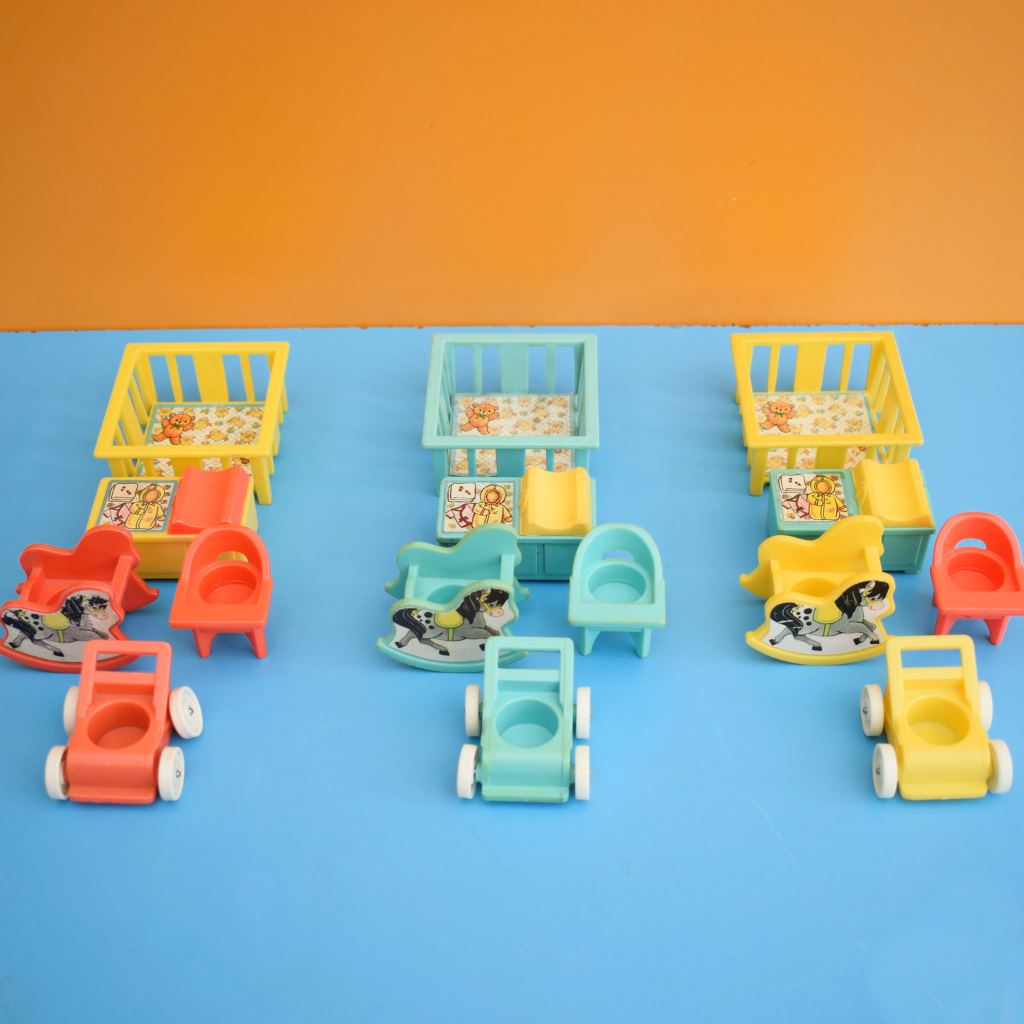 Vintage 1970s Fisher Price Nursery Sets