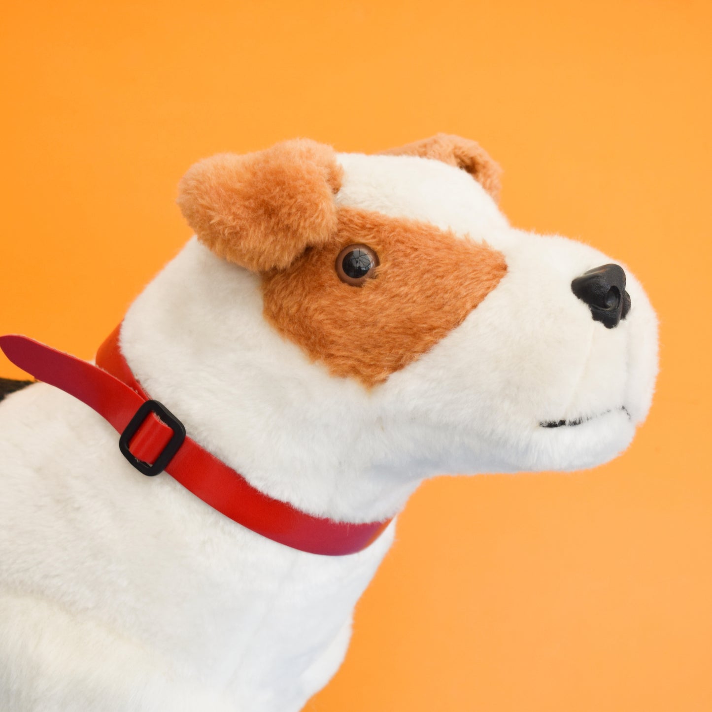 Vintage 1970s Fox Terrier Dog On Wheels