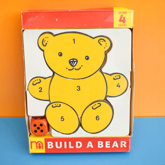 Vintage 1980s Wooden Build A Bear Puzzle