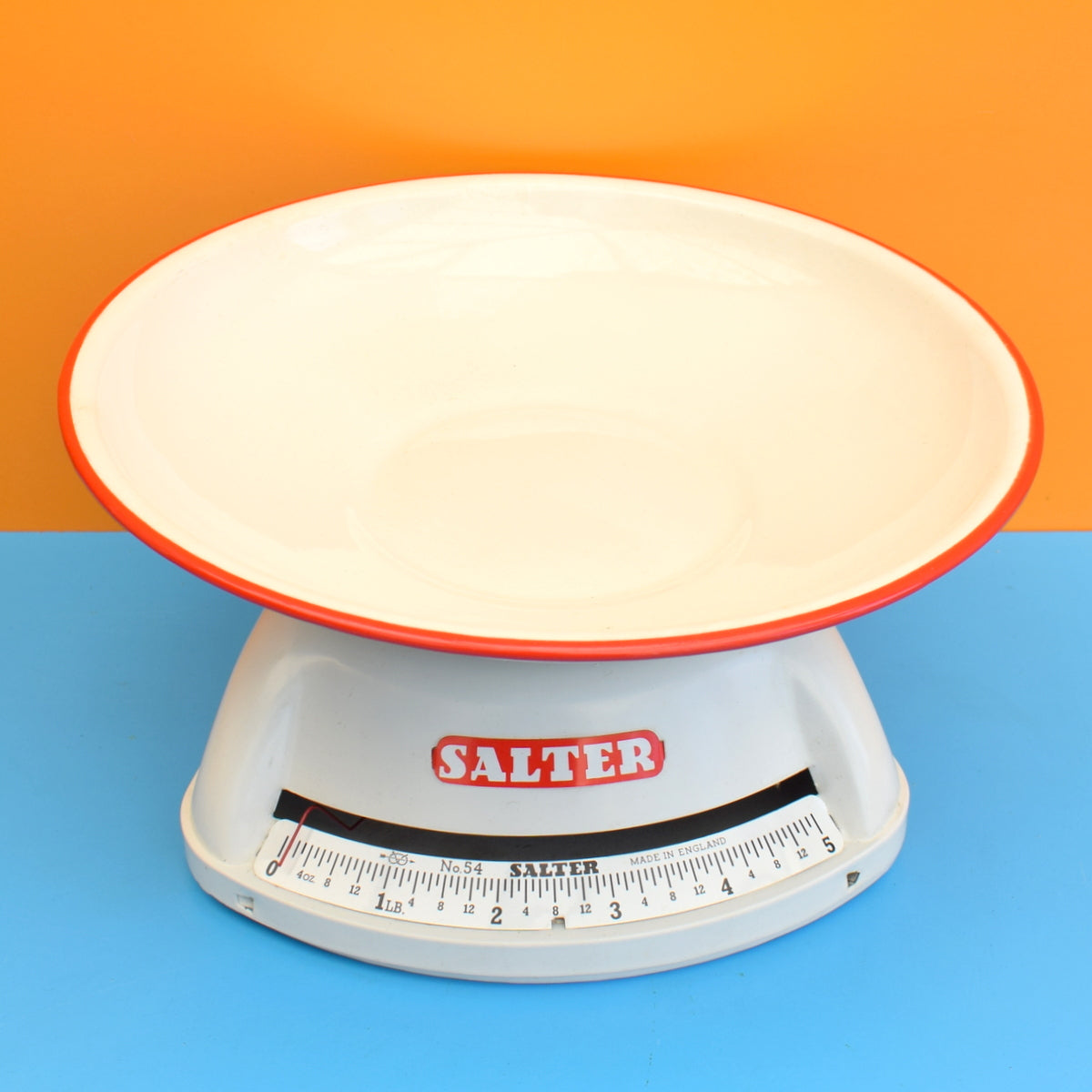 Vintage Kitchen Scales 1960s. Blue Plastic Pineapple Retro