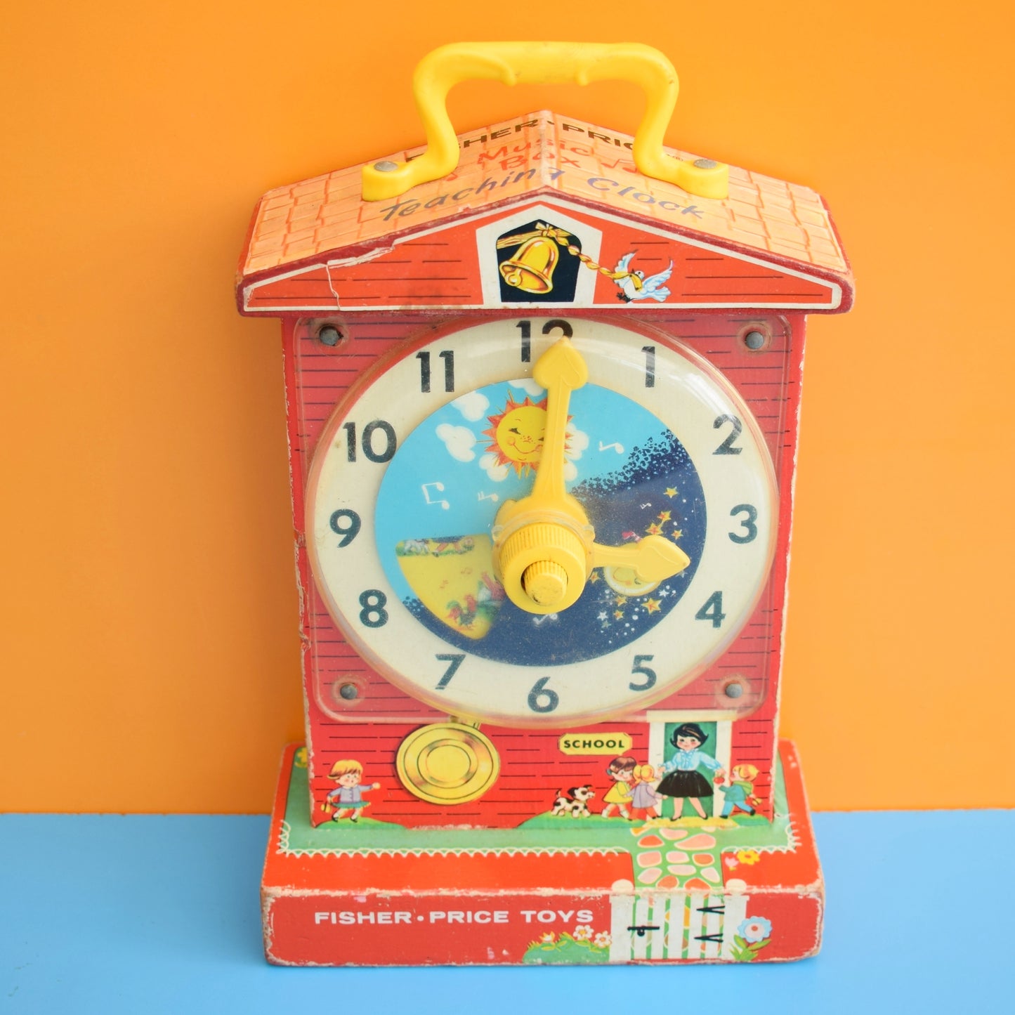 Vintage 1960s Fisher Price Teaching Clock – Pineapple Retro