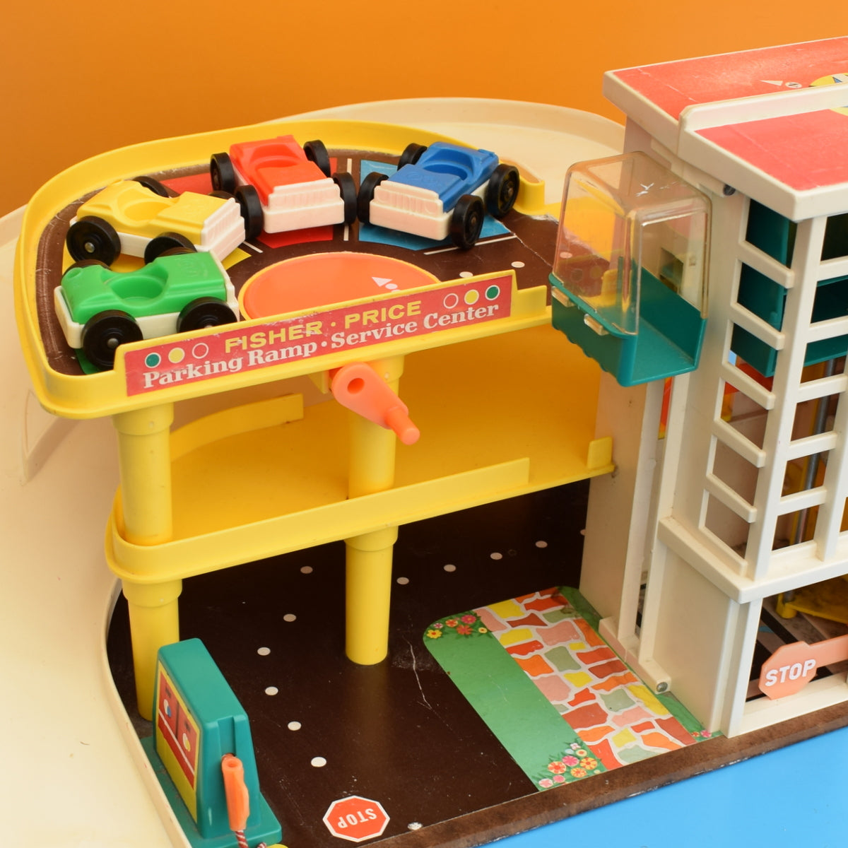 Vintage 1970s Fisher Price Car Park / Garage