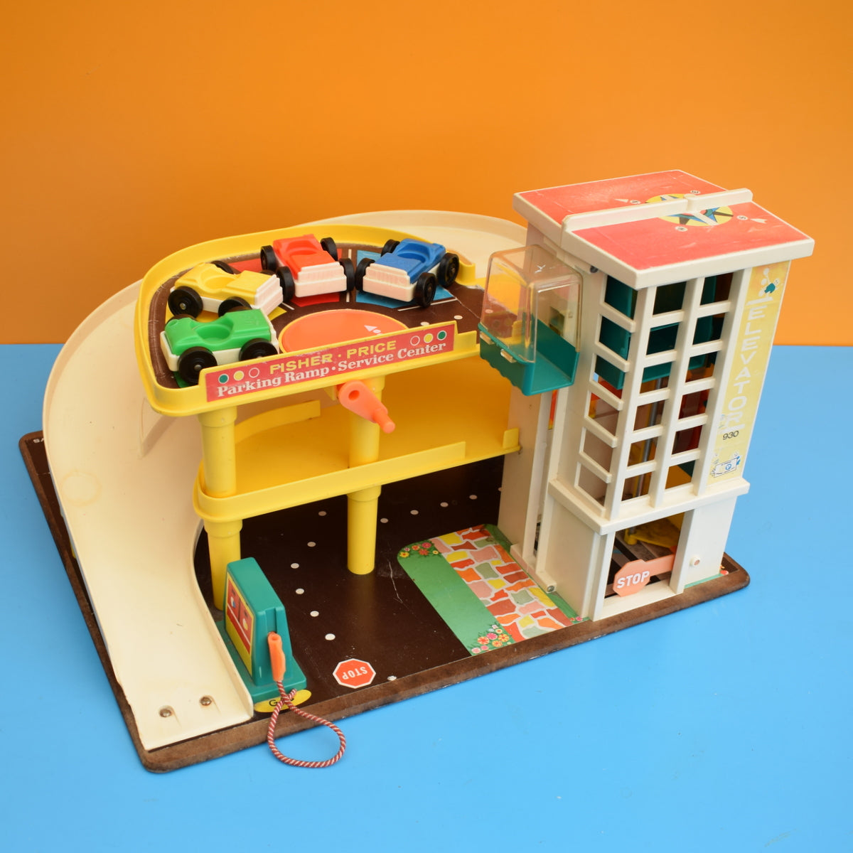 Vintage 1970s Fisher Price Car Park / Garage