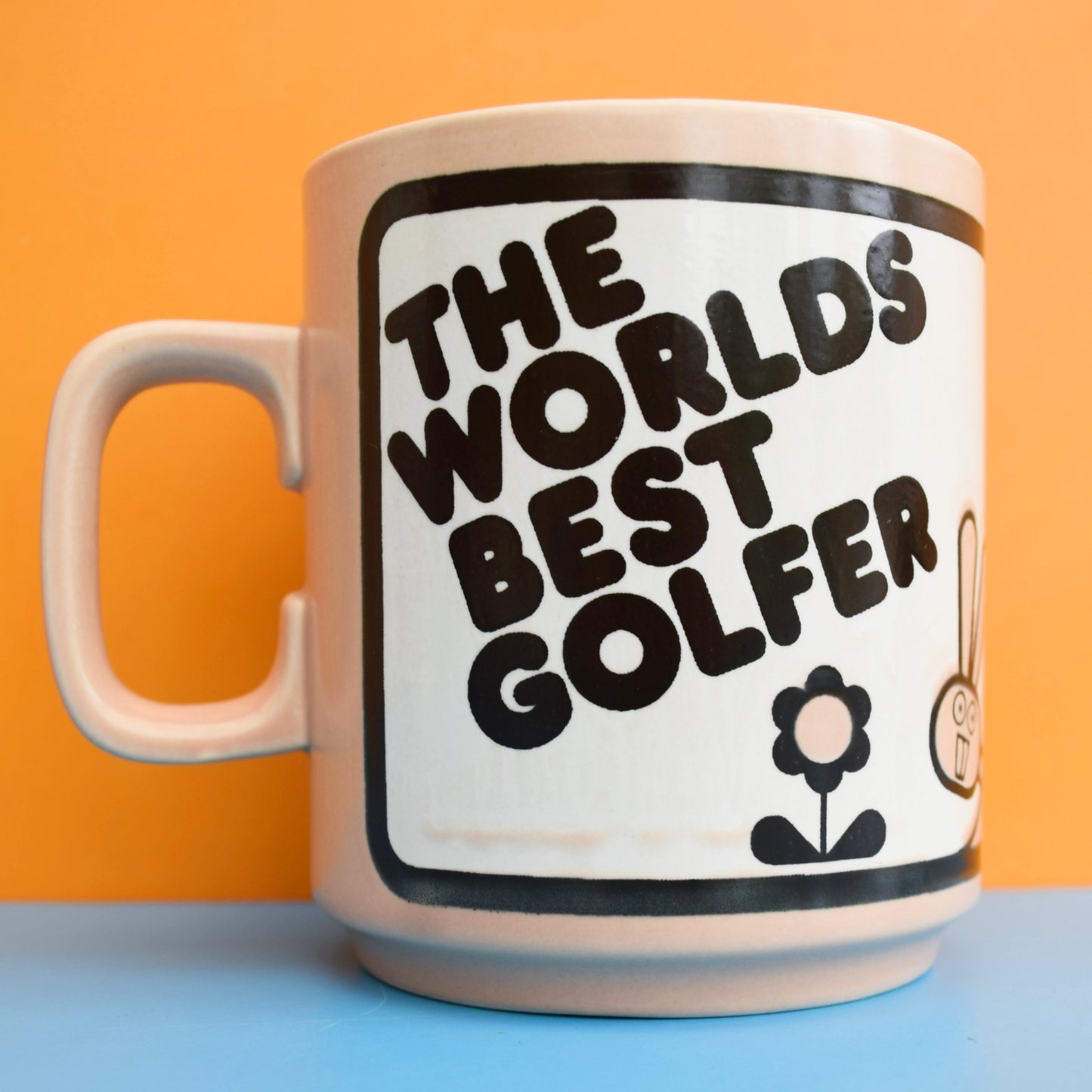 Vintage 1960s Hornsea Mug - Golfer