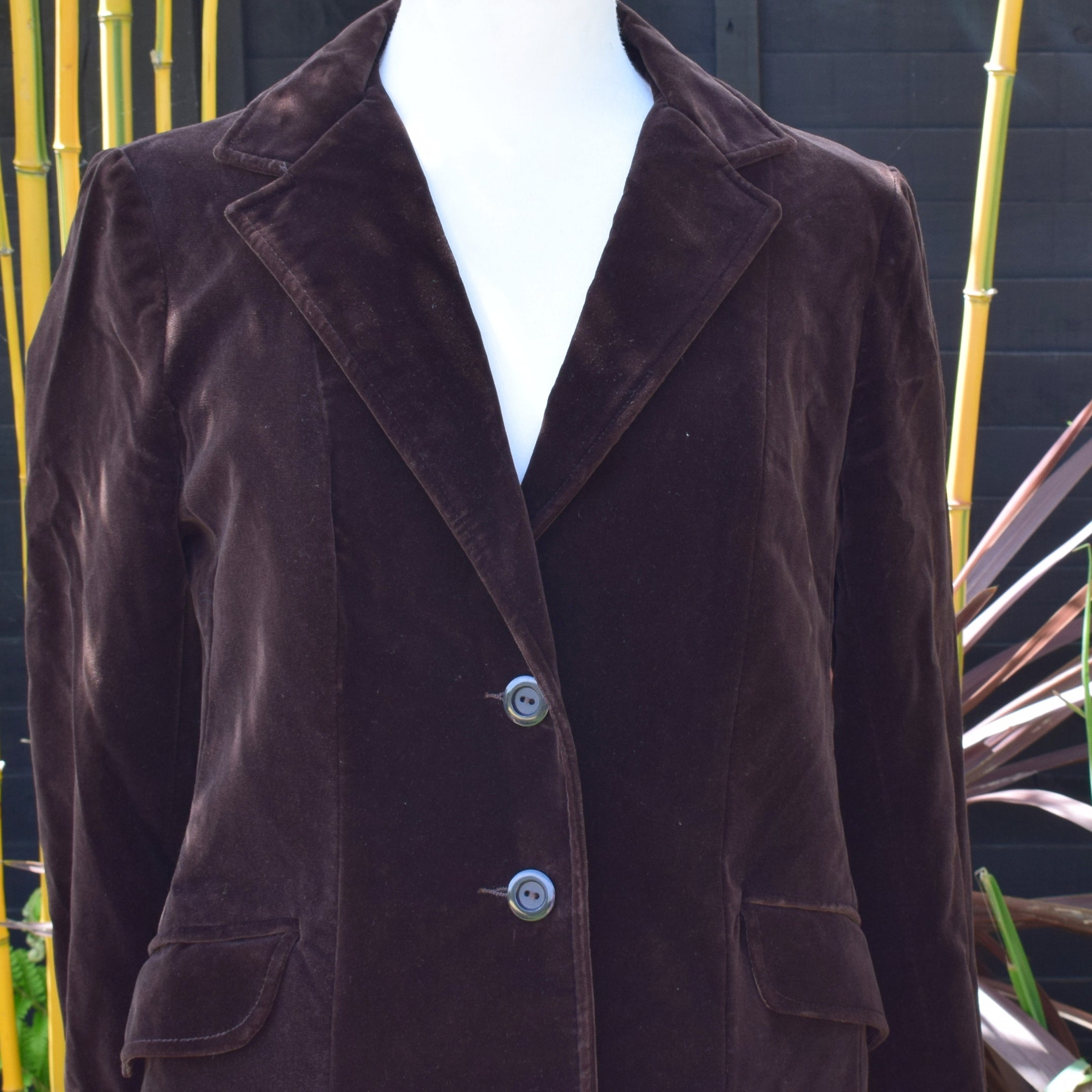 Vintage velvet hot sale jacket womens