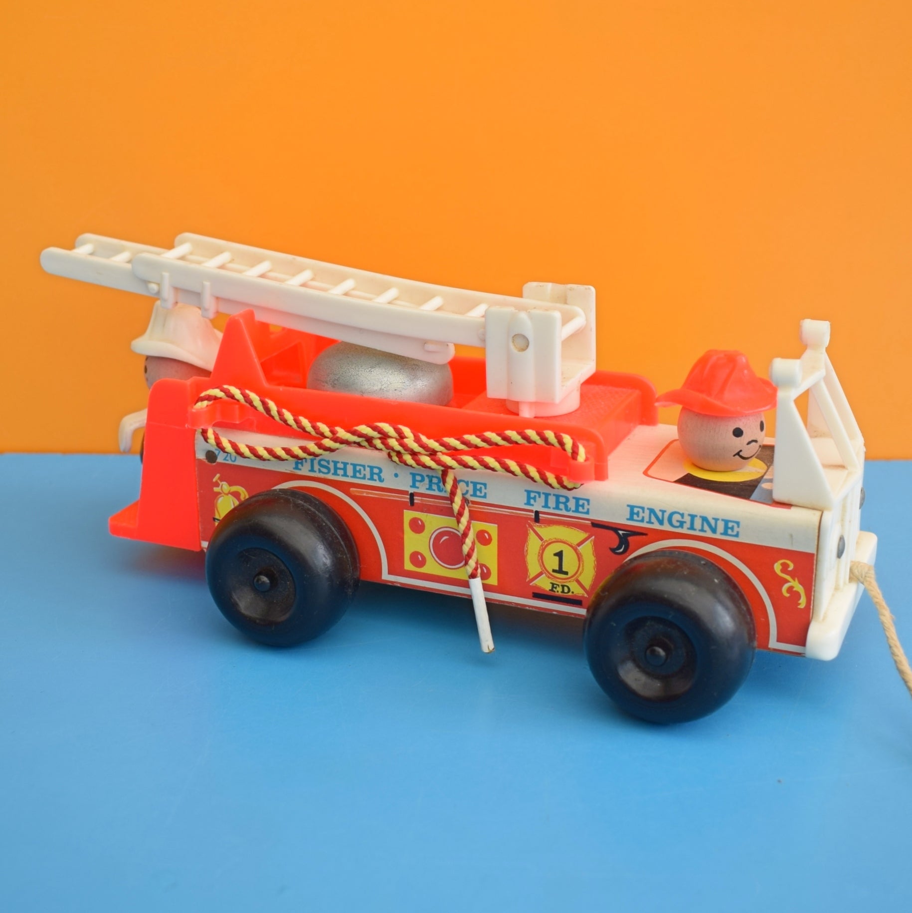 Vintage 1970s Fisher Price - Fire Engine - Classic Toy . – Pineapple Retro