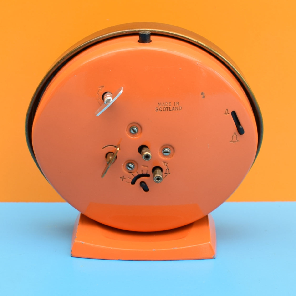Vintage 1960s Westlclox Big Ben Alarm Clock - Orange