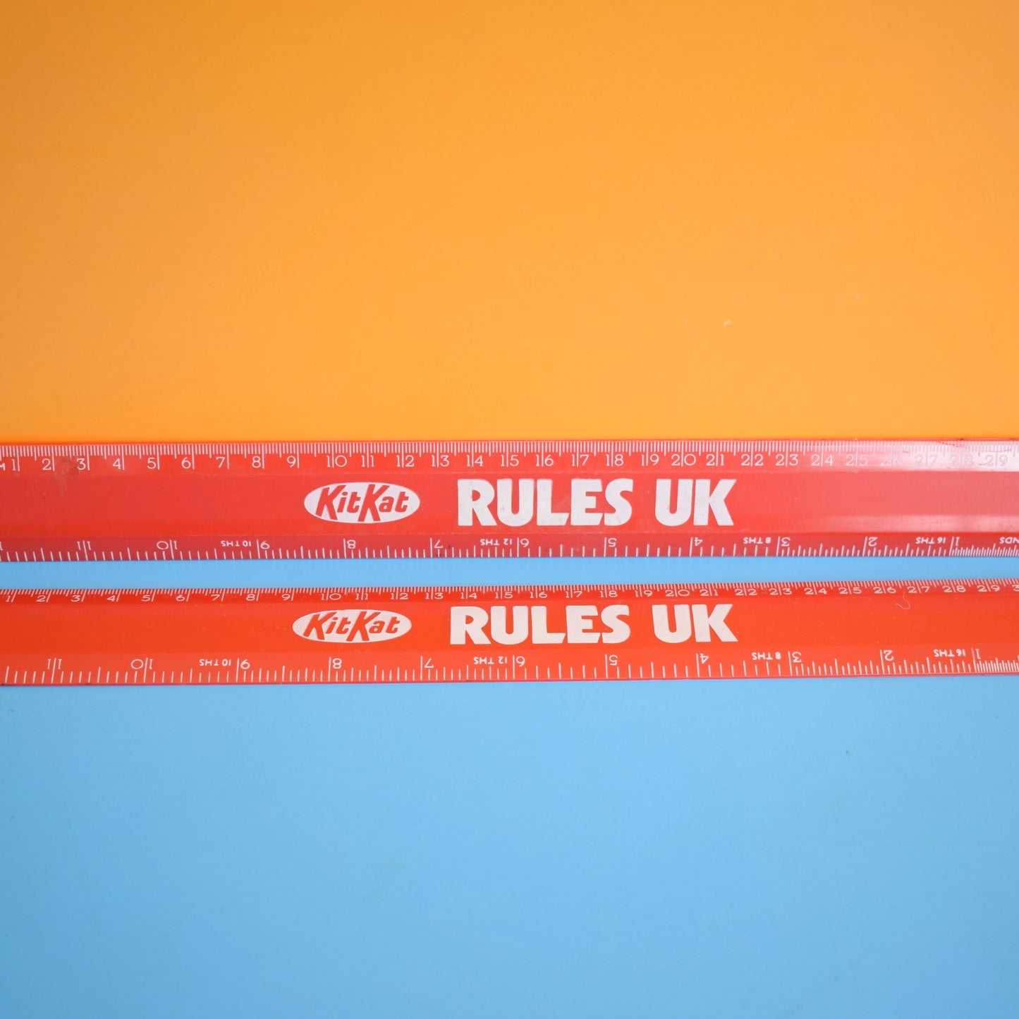 Vintage 1980s Ruler -Plastic KitKat