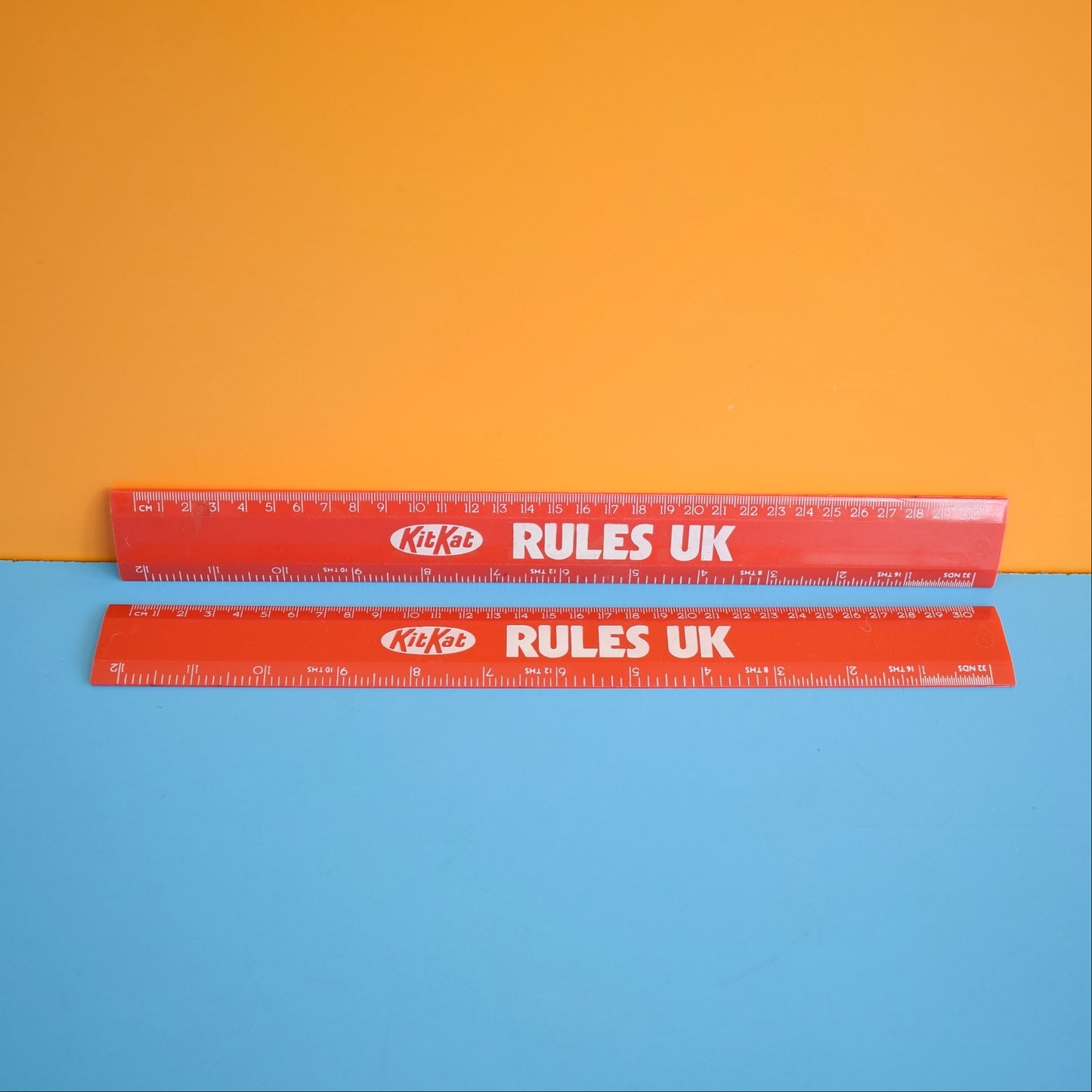 Vintage 1980s Ruler -Plastic KitKat