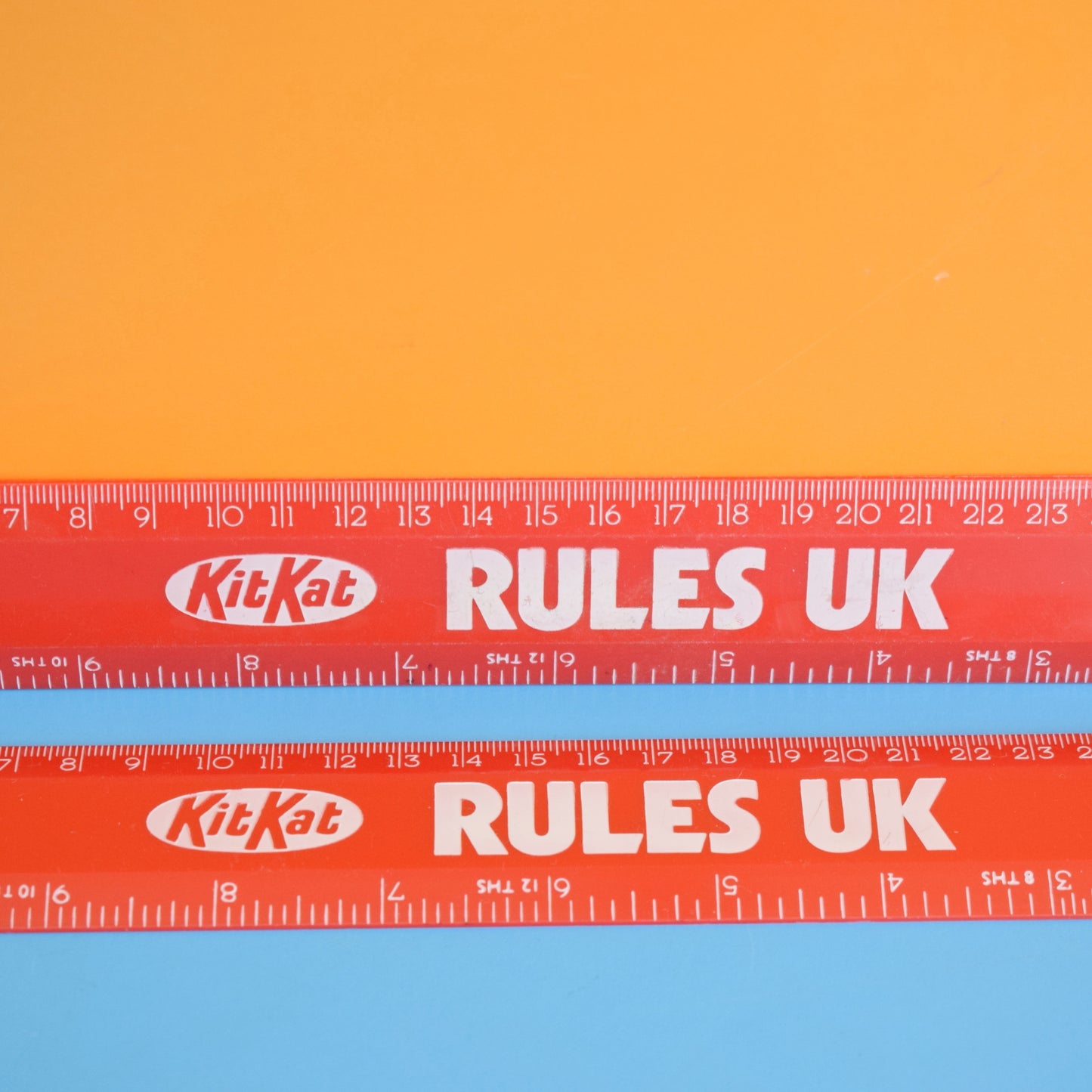 Vintage 1980s Ruler -Plastic KitKat