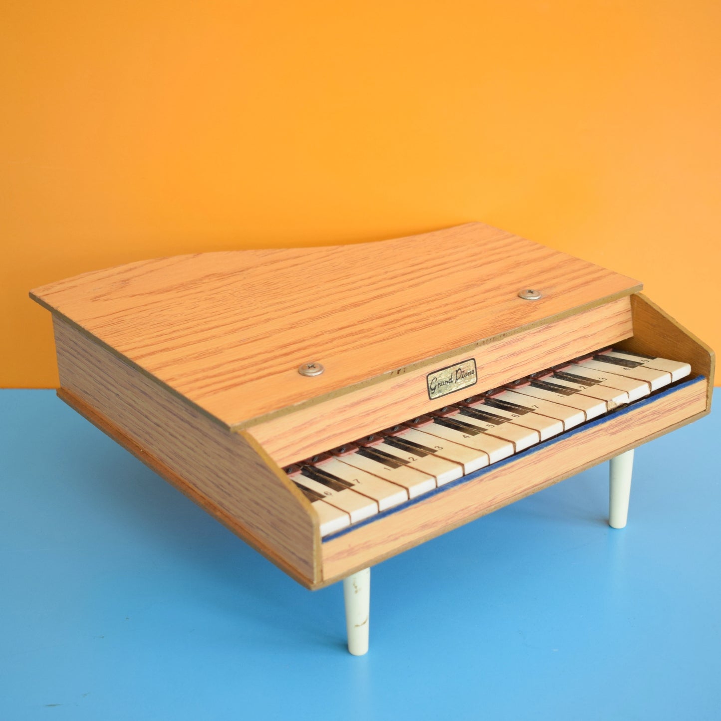 Vintage 1960s Toy Grand Piano - Working