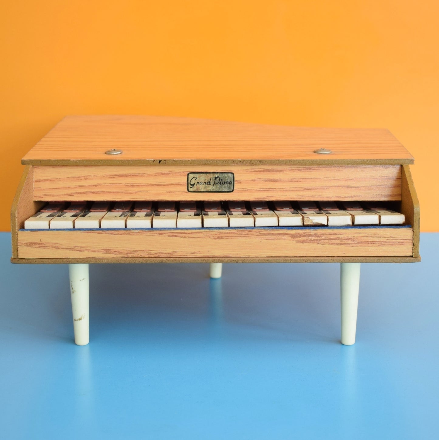 Vintage 1960s Toy Grand Piano - Working