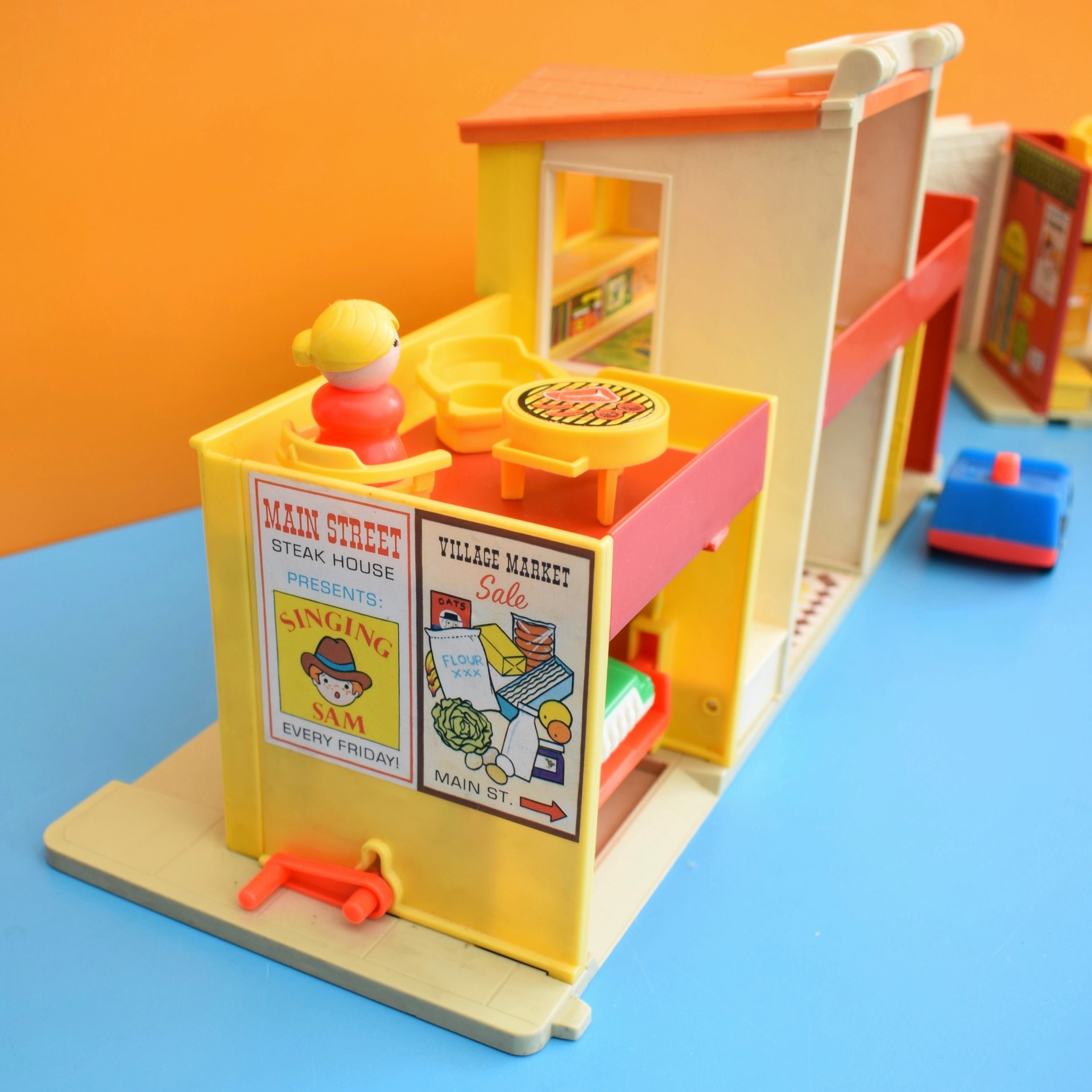 Vintage fisher price main hot sale street