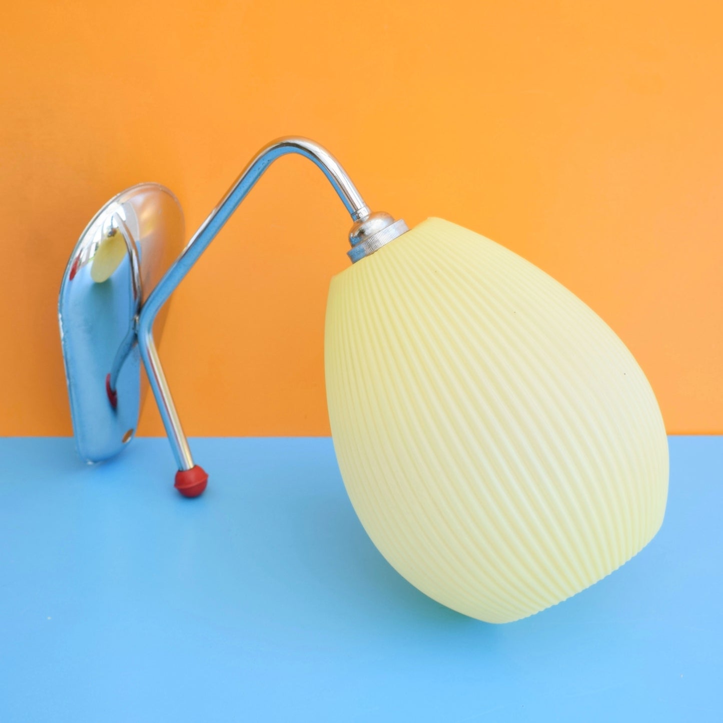 Vintage 1950s Atomic Wall Light & Shade