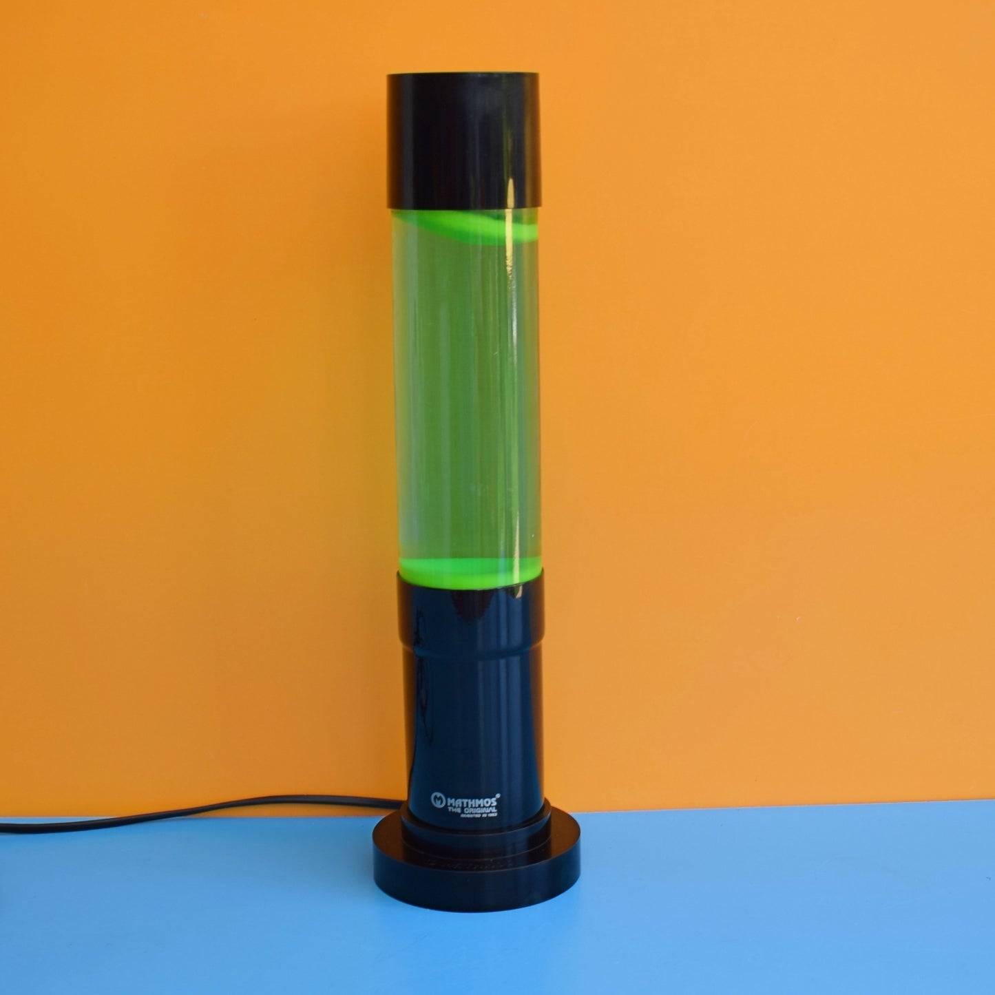 Vintage 1990s Mathmos Jet Lava Lamp - Green/ Blue