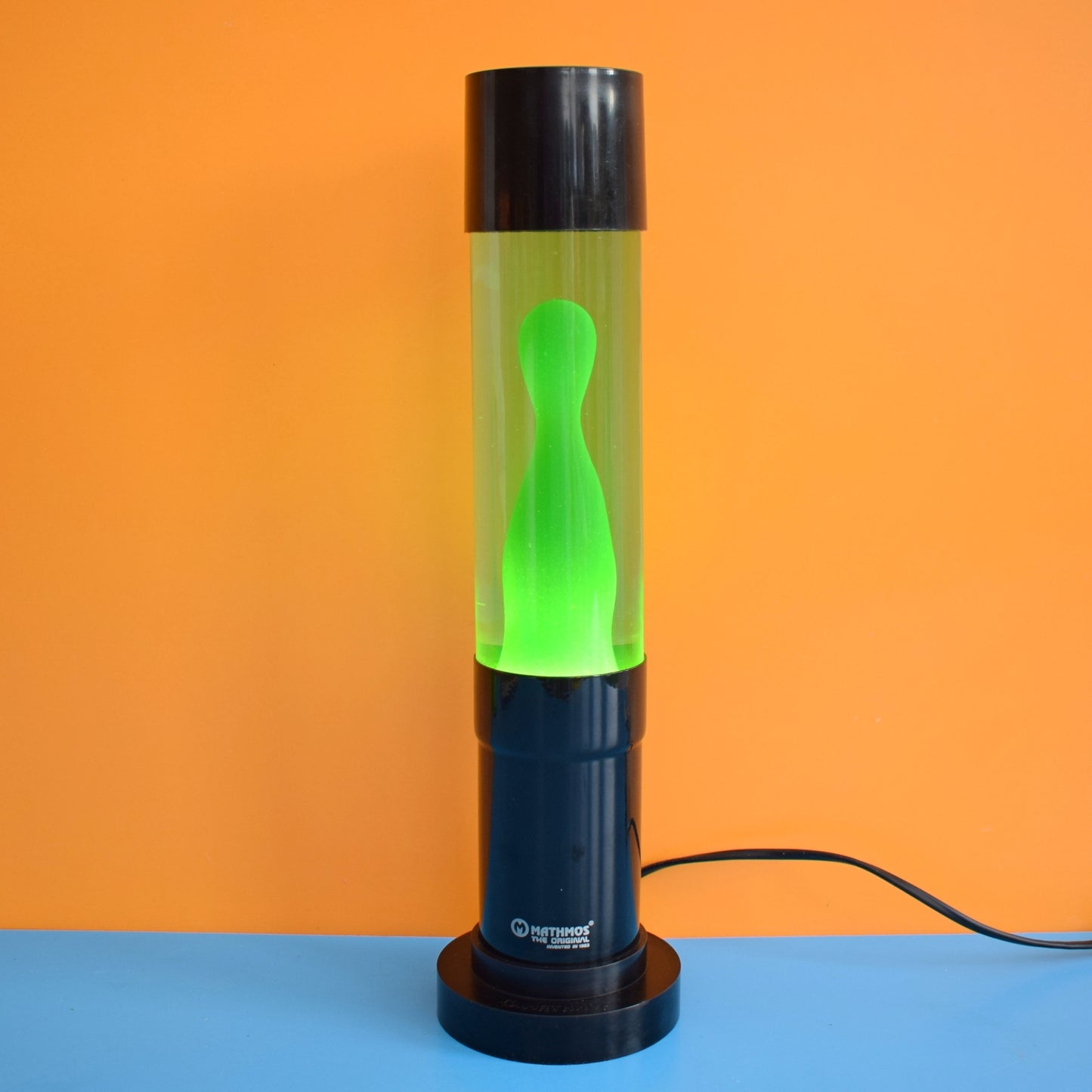 Vintage 1990s Mathmos Jet Lava Lamp - Green/ Blue