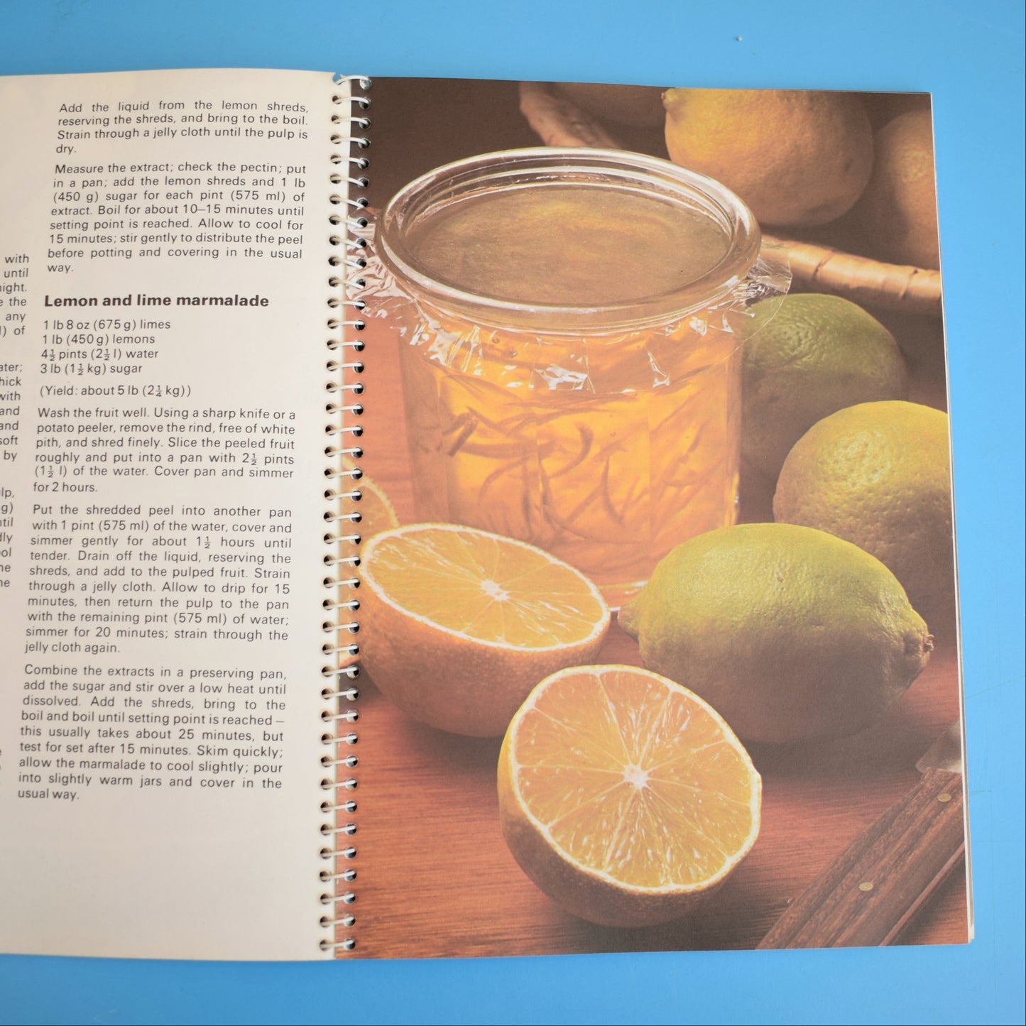 Vintage 1970s Jam & Preserve Recipe Book