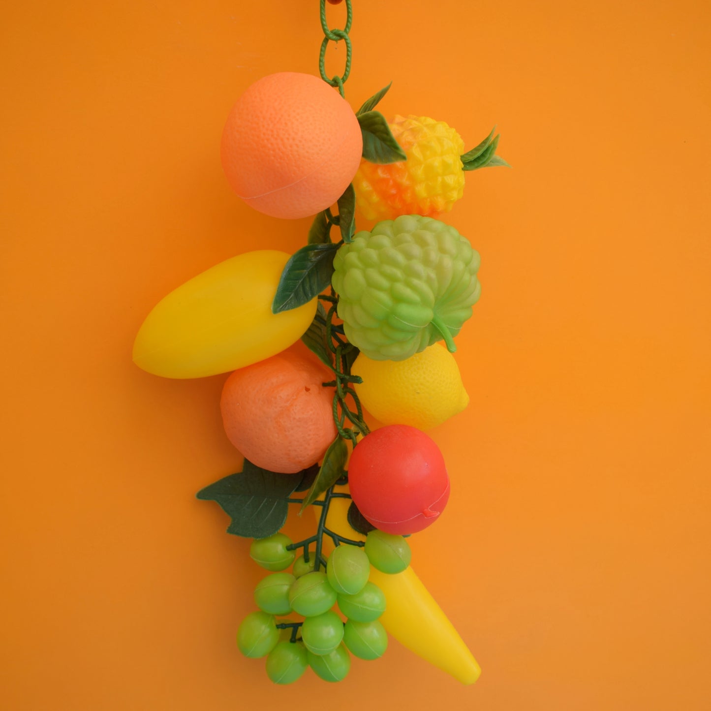 Vintage 1960s Plastic Fruit Strings - Oranges / Fruit Salad