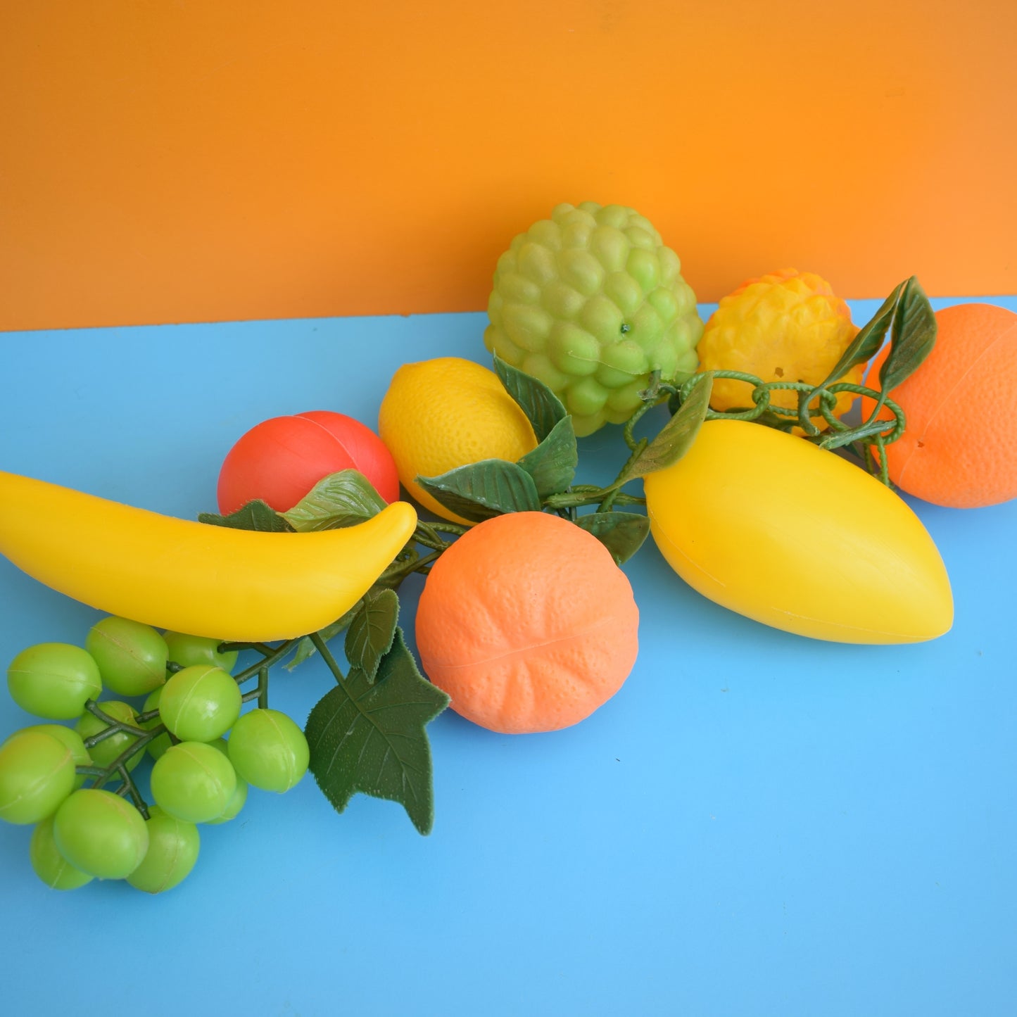 Vintage 1960s Plastic Fruit Strings - Oranges / Fruit Salad