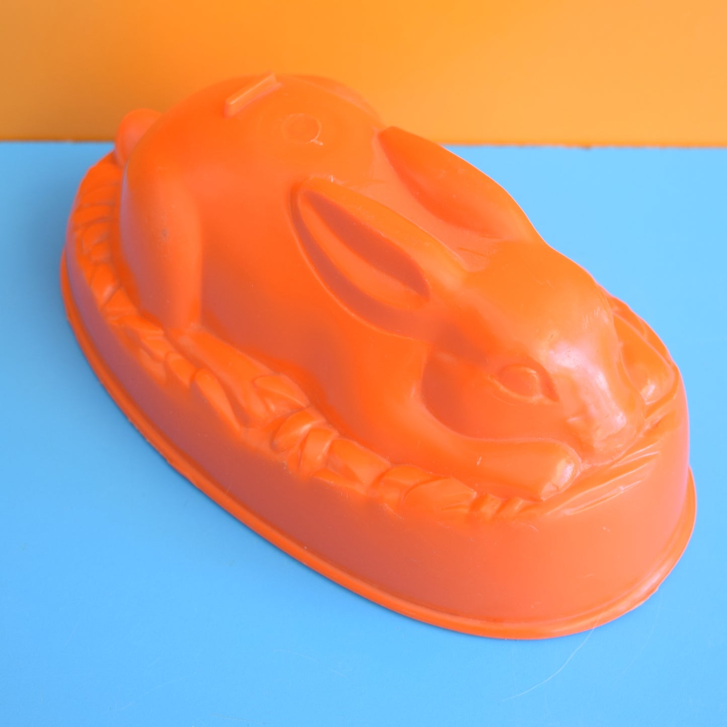 Vintage 1970s Jelly Mould - Orange Bunny