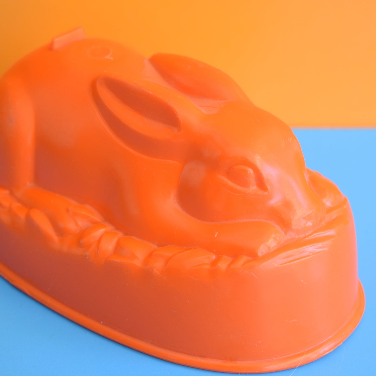 Vintage 1970s Jelly Mould - Orange Bunny