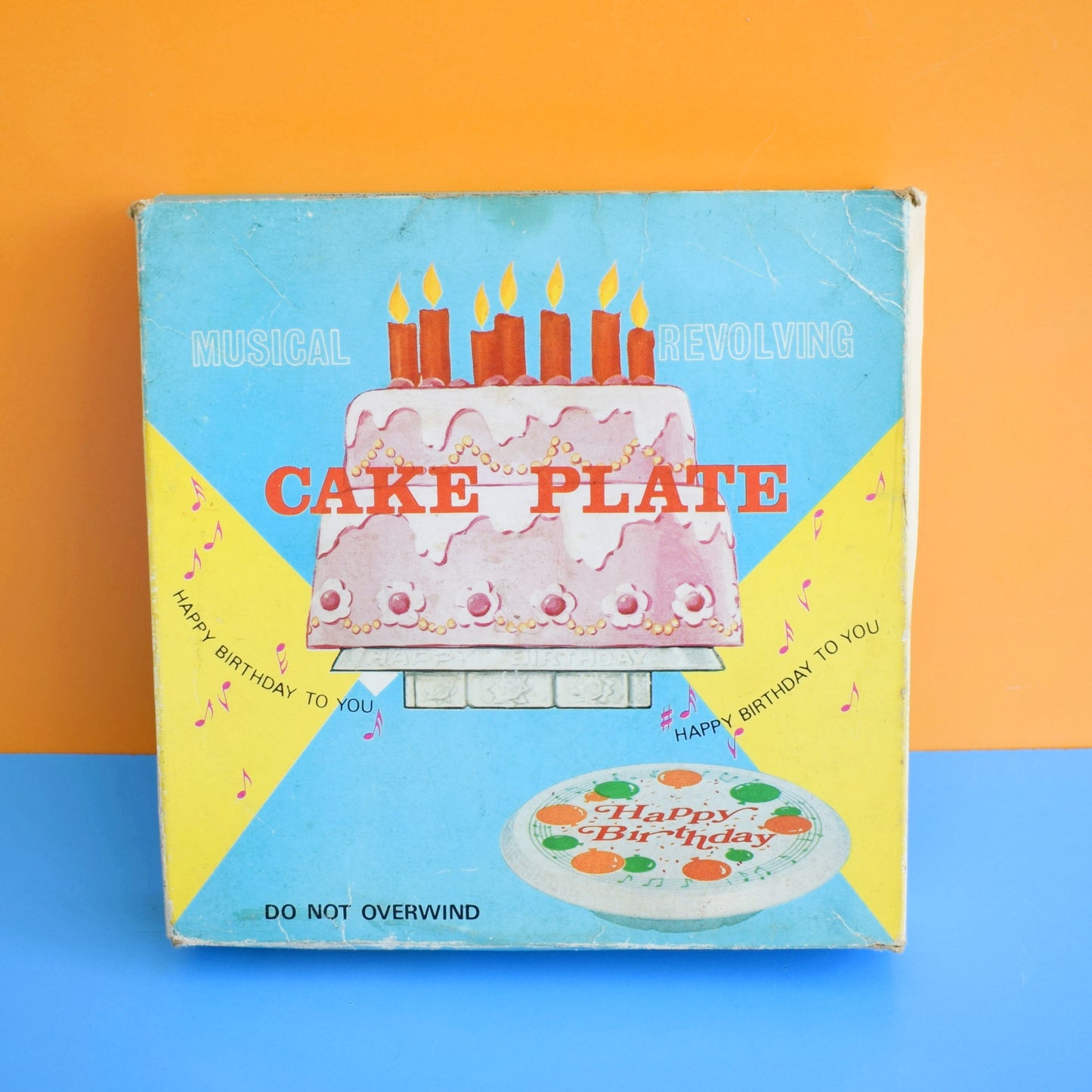 Vintage 1970s Musical Cake Plate - Boxed