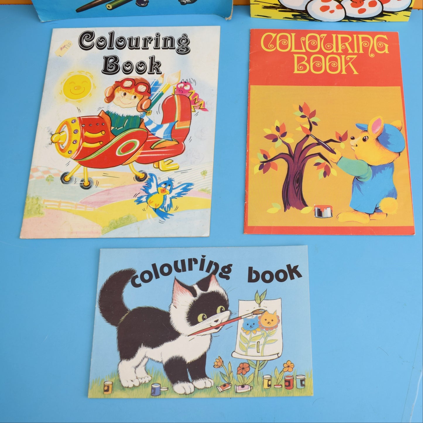 Vintage 1970s Colouring Book Group