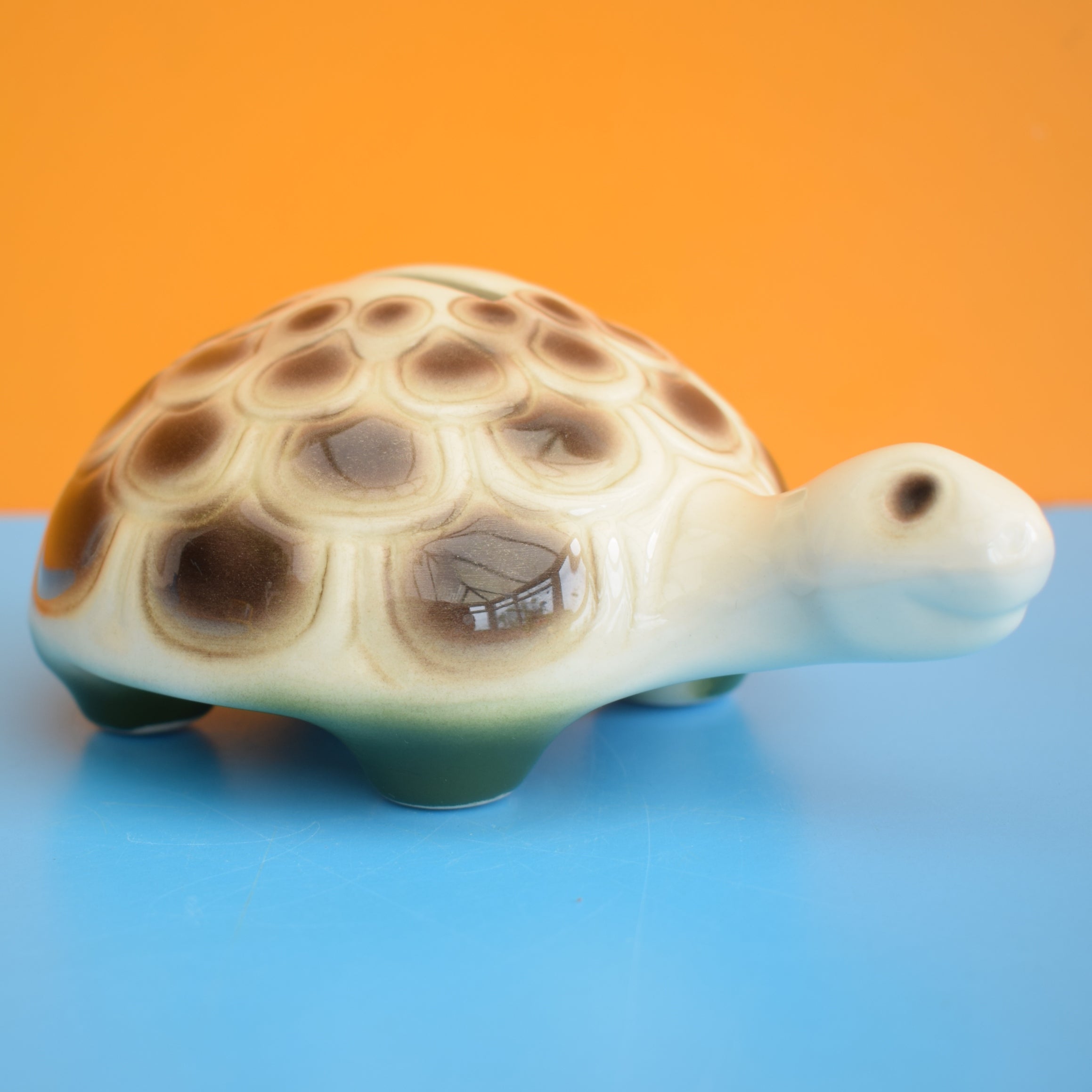 Vintage 1970s Ceramic Tortoise Money Box – Pineapple Retro