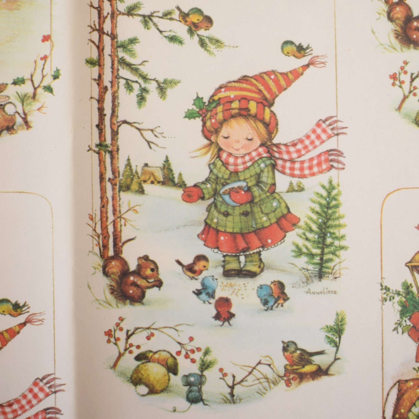 Vintage 1970s Christmas Gift Wrap Paper - Kitsch Kids