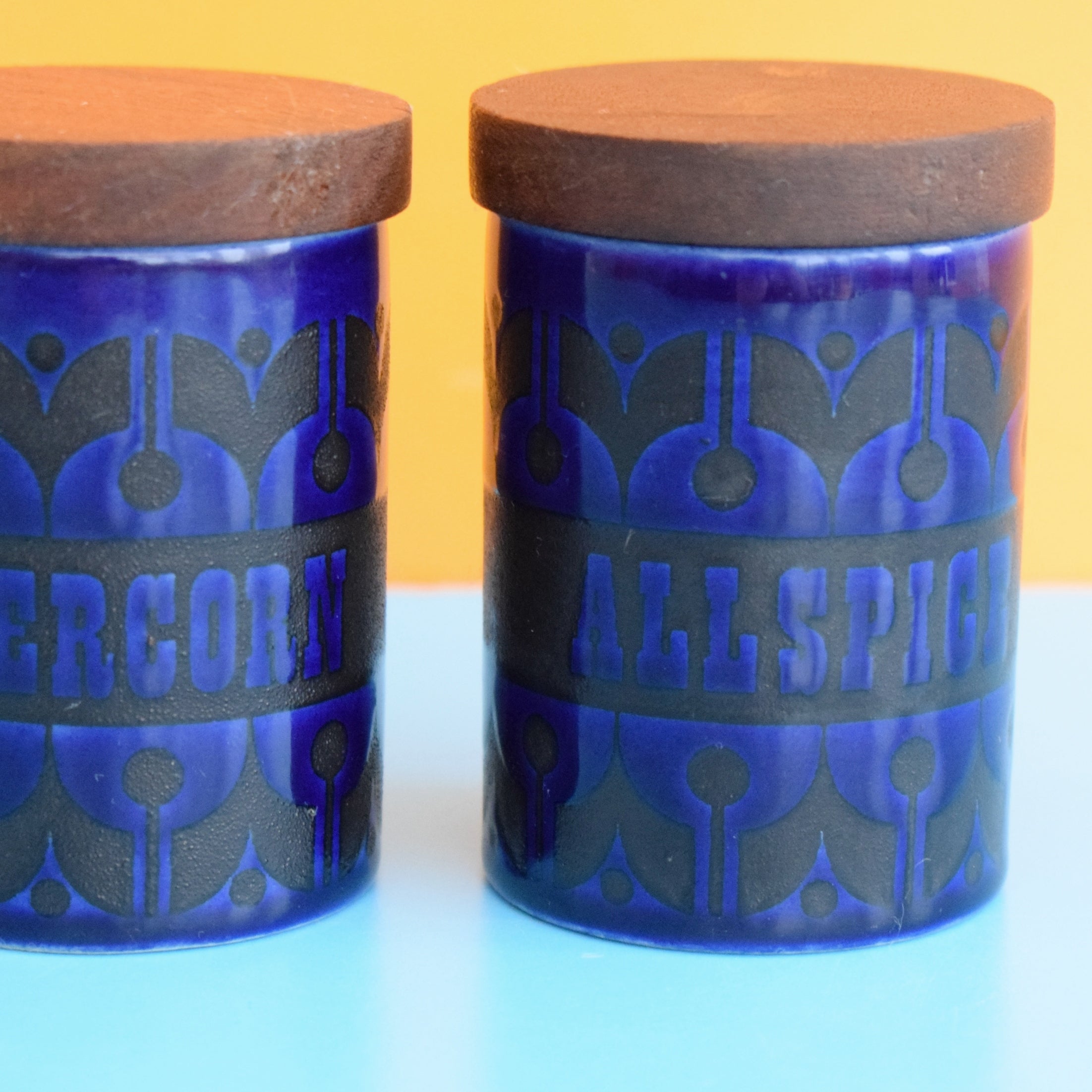 Blue spice jars sale
